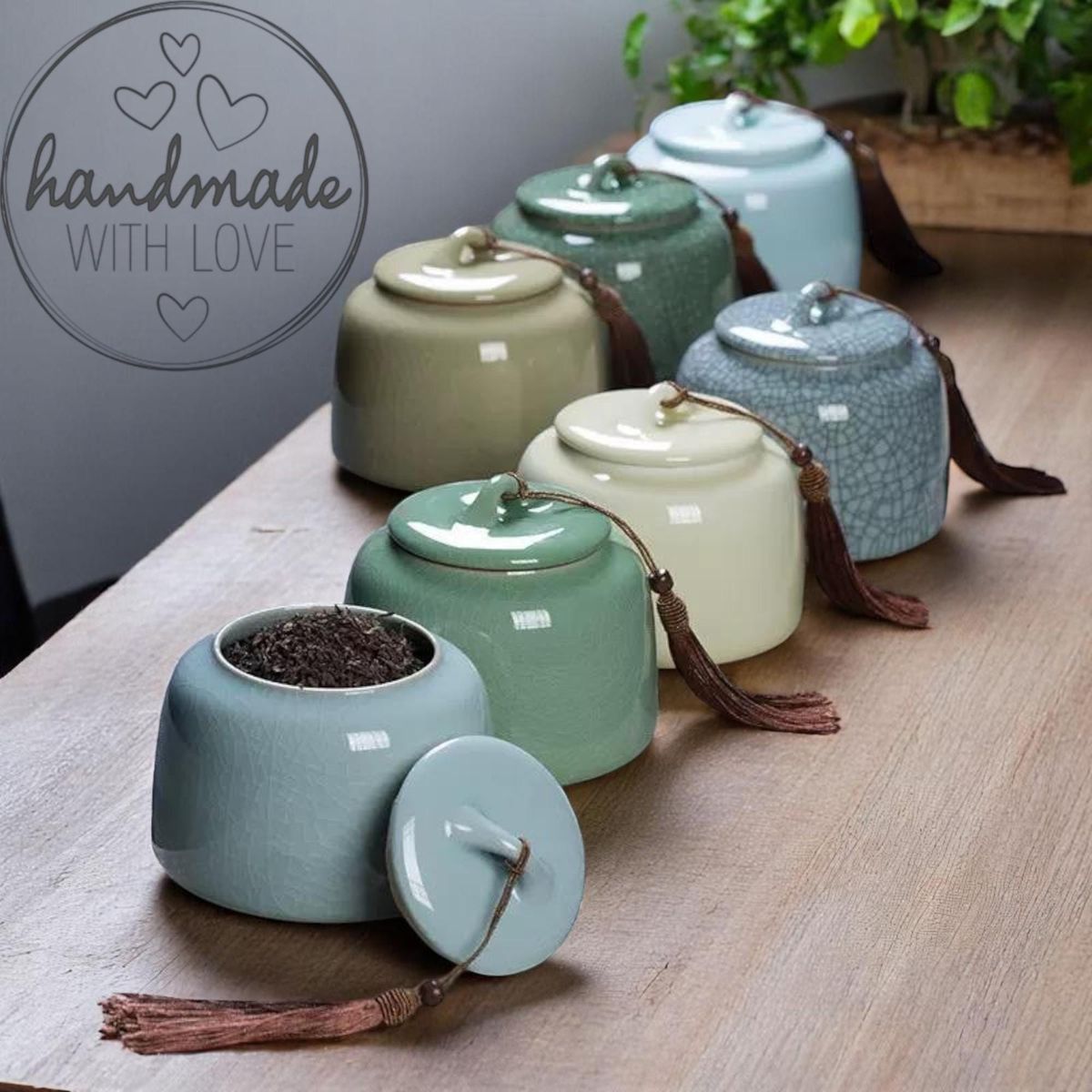 Ceramic Jars - Set of 4