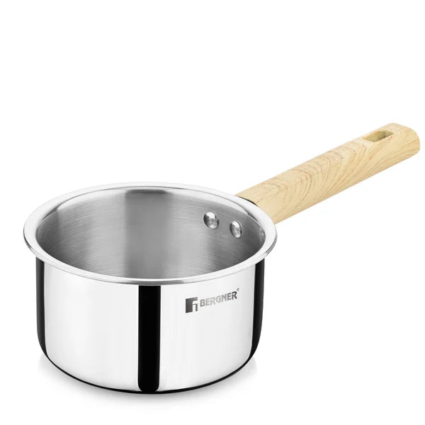 Bergner Tri-Oak Triply Stainless Steel Saucepan