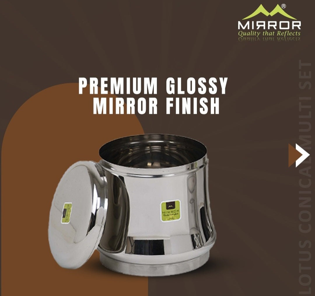 Mirror Lotus Dabba