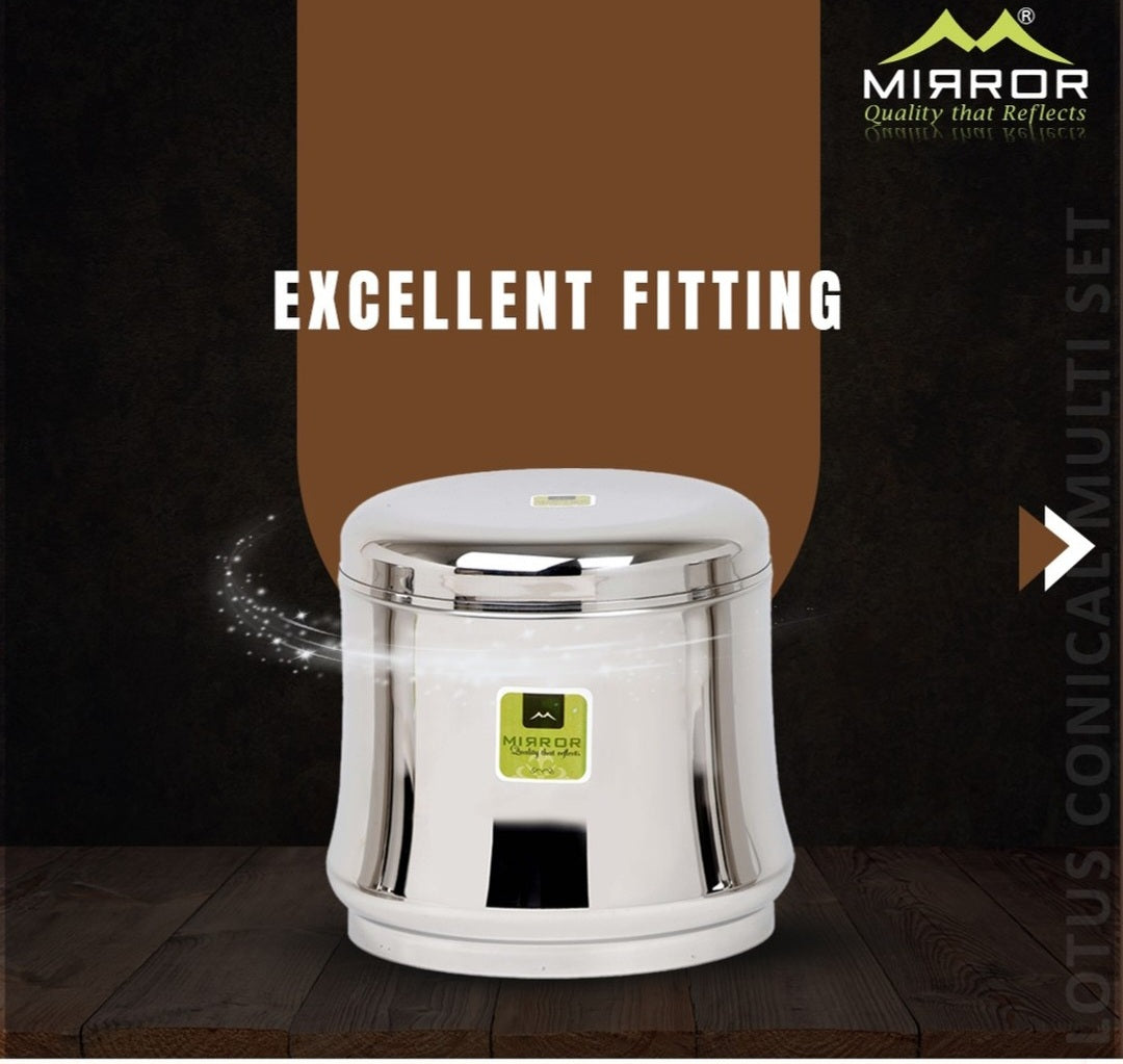 Mirror Lotus Dabba