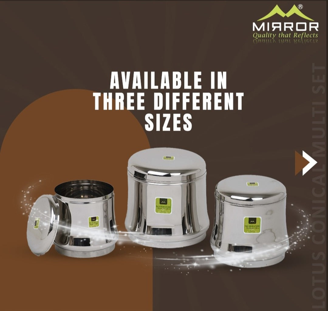 Mirror Lotus Dabba