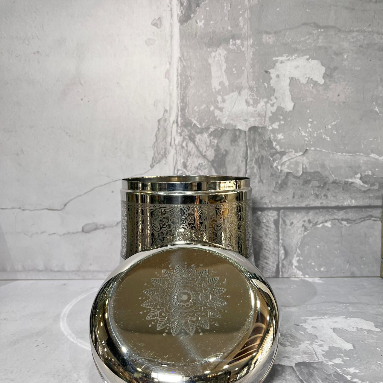 Mirror Lotus Dabba Ornet