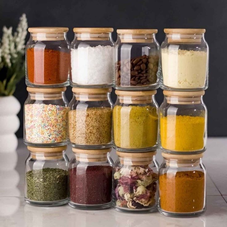 Glass Jars - Set of 12