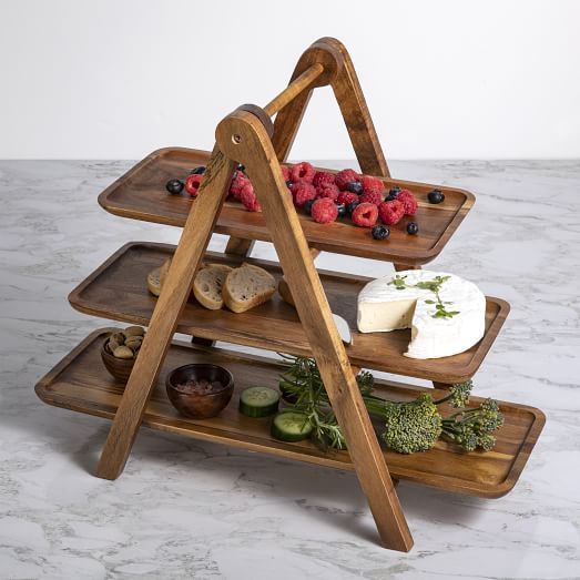 Wooden Tray - 3 Tier