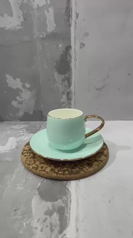 Aquatic Cup Saucers